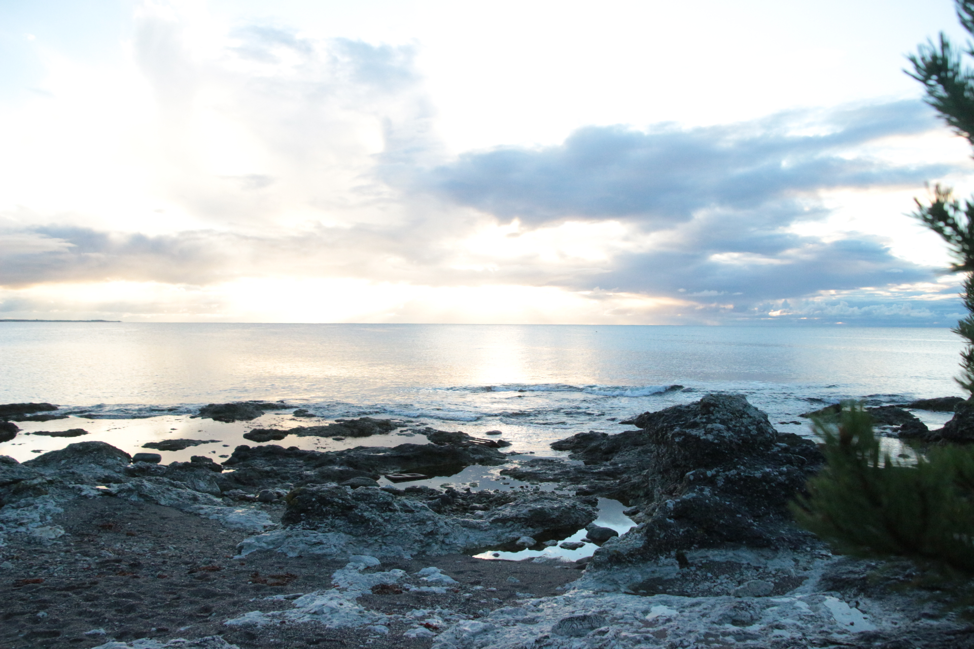 Solnedgång över havet